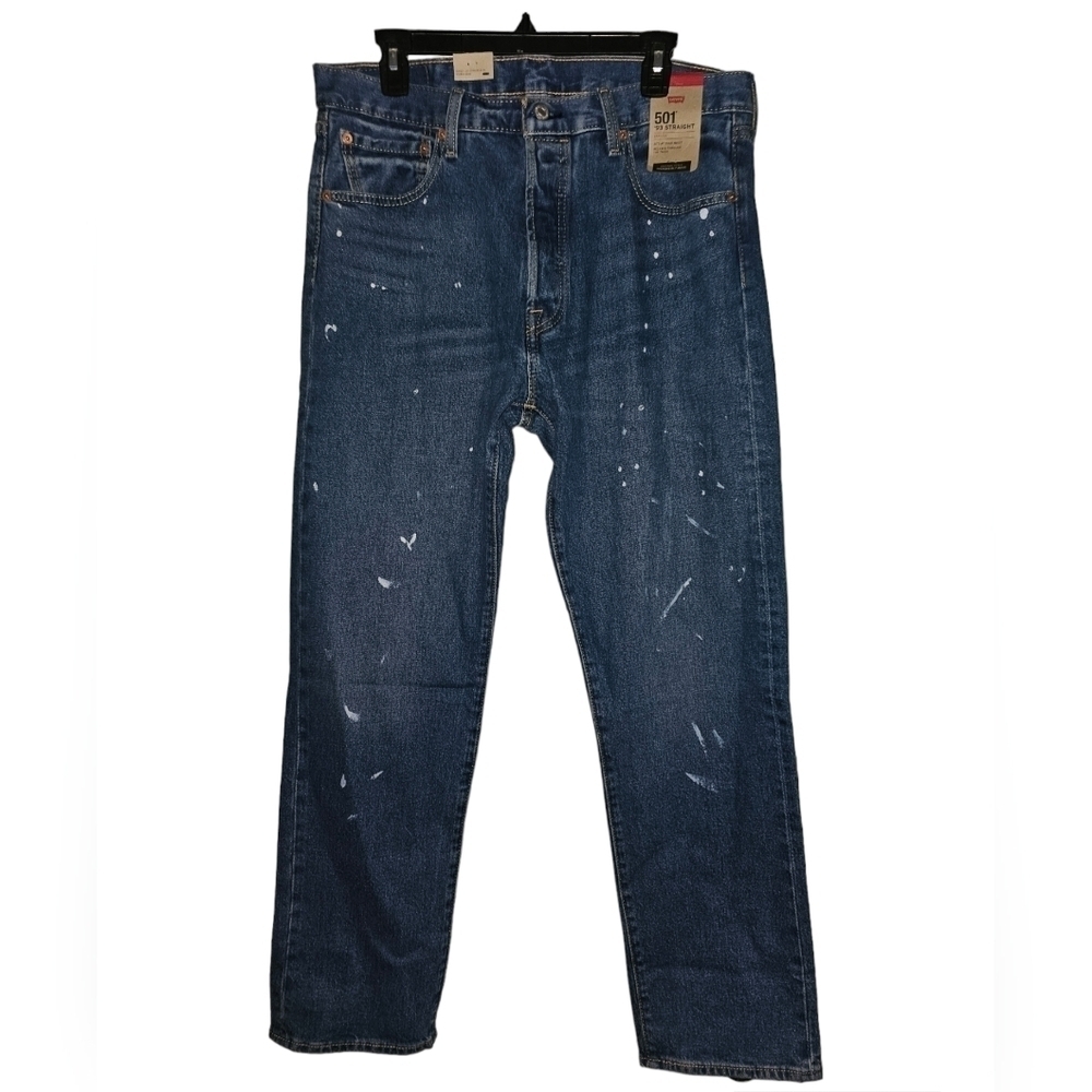 LEVIS 501 93 STRAIGHT LEG JEANS 798300253 BLUE MENS SIZE 34 x 32